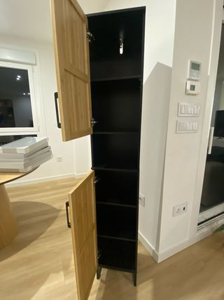 Mueble baño madera y metal