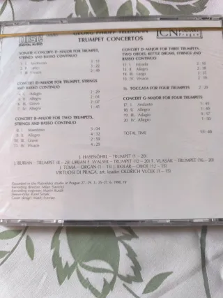 5 CDs de música Barroca con diferentes artistas