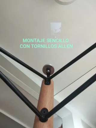 Mesa de comedor en cristal y madera