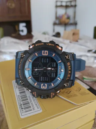 Reloj Deportivo cronómetro Doble Hora Resistente