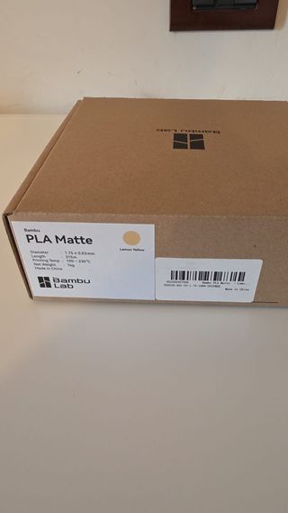 Filamento BambuLab PLA Matte Giallo Limone Nuovo