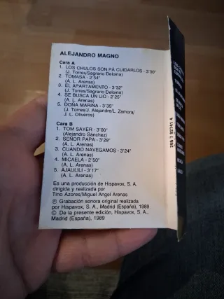 Casete Alejandro Magno (Alejandro Sanz)