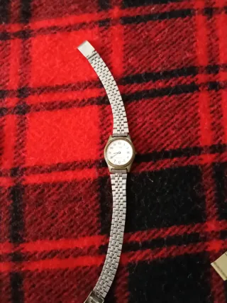 Reloj Casio Quartz Dorado y Plateado