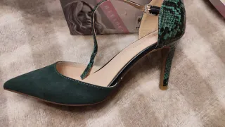 Zapatos Rita Ora Verde y Negro
