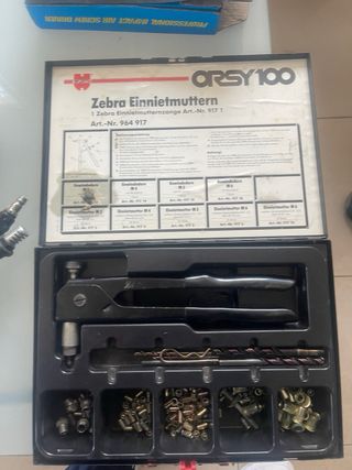 Pistola Remachadora Hidráulica + Accesorios