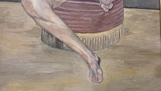 Cuadro al óleo desnudo femenino