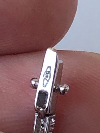 Pulsera Oro Blanco con Rubíes y Circonitas