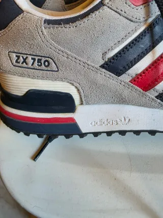 Adidas ZX 750 uomo blu grigio e rosso