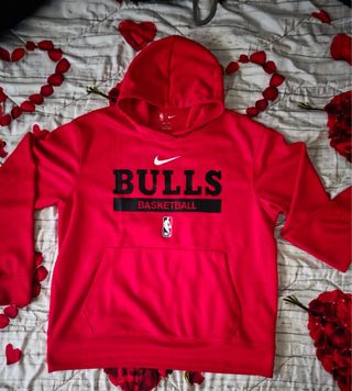 Felpa Nike Uomo Rossa Bulls Basketball