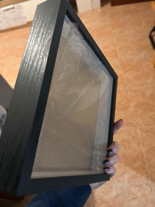 Marco de fotos 3D negro