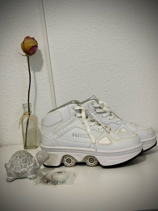 Zapatos transformables a patines 4 ruedas