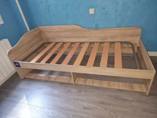 Cama 90x200 mas somier se entrega desmontado