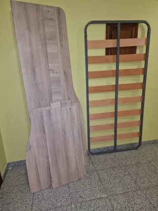 Cama 90x200 mas somier se entrega desmontado