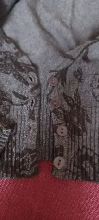 Cardigan crop fantasia floreale