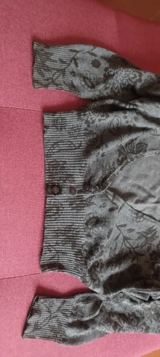 Cardigan crop fantasia floreale