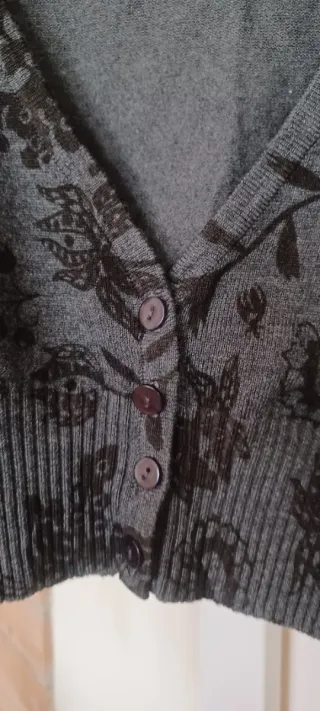 Cardigan crop fantasia floreale