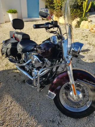 Harley Davidson Cruiser Negra,Softail classic.