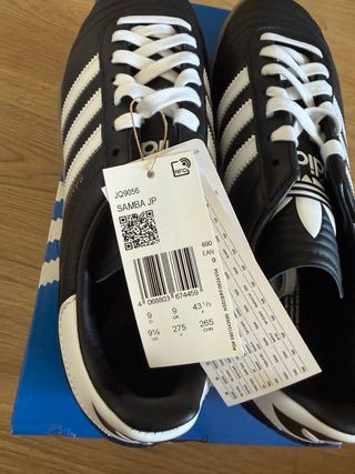 Adidas Samba JP Negro Blanco Talla 43 1/3
