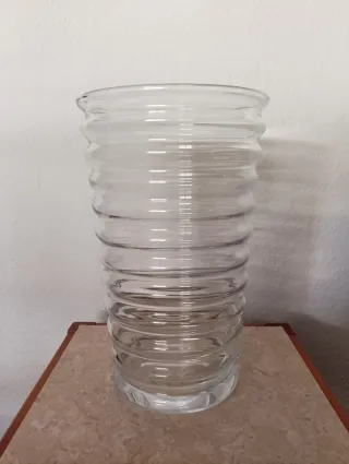 Jarrón de cristal 28x18 cm