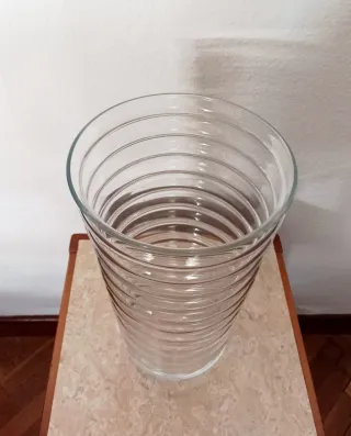 Jarrón de cristal 28x18 cm