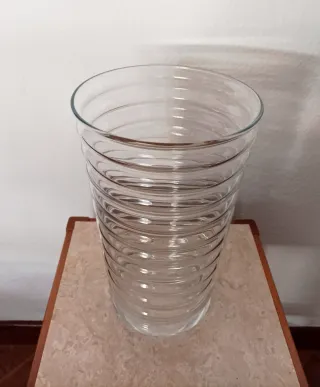 Jarrón de cristal 28x18 cm