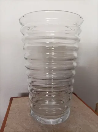 Jarrón de cristal 28x18 cm