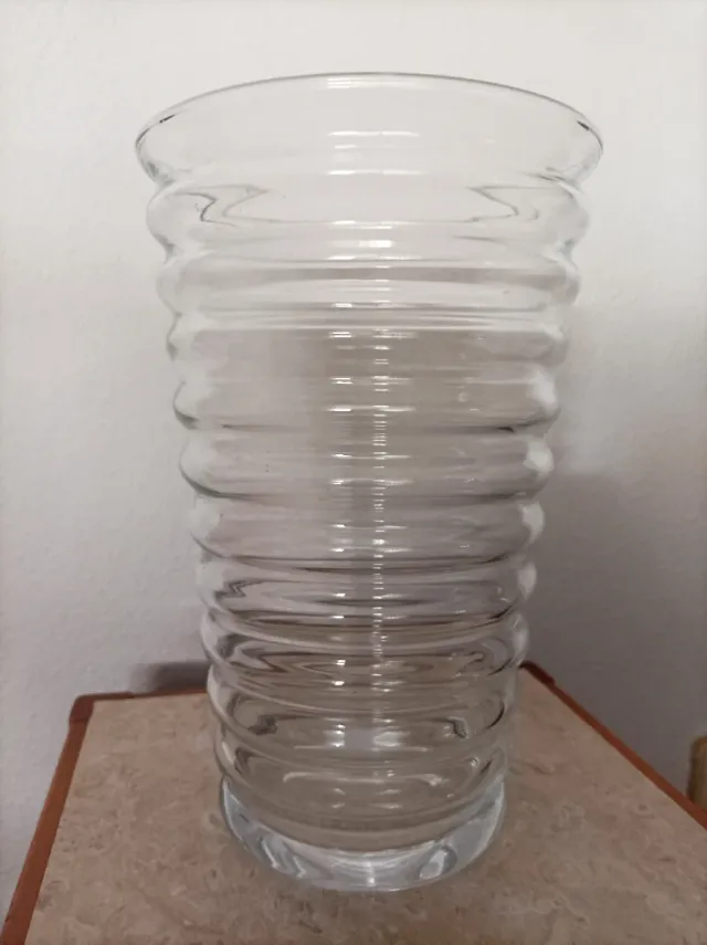 Jarrón de cristal 28x18 cm