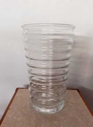 Jarrón de cristal 28x18 cm