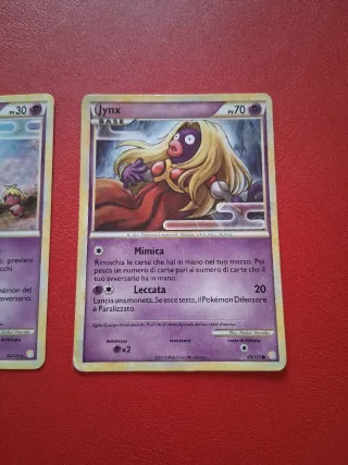 Smoochum 30/123 & Jynx 69/123 Ita EX HG SS