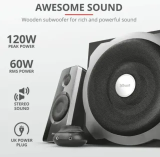 Sistema Altavoces 2.1 Trust Tytan Negro/Gris