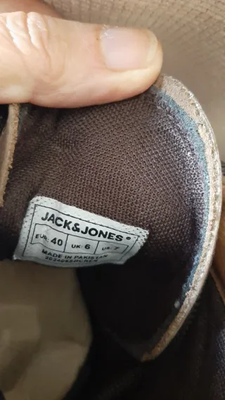 Botas Jack & Jones Piel Marrón Talla 40