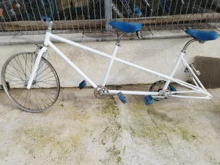 BH BMX tándem blanco y azul