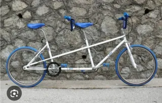 BH BMX tándem blanco y azul