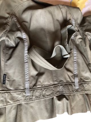 Chaqueta Piel Armani Jeans Gris