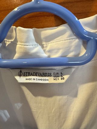 Vestido corto Stradivarius manga larga L