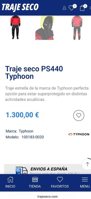 Traje Seco Typhoon PS440 2.0
