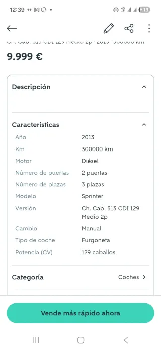 Mercedes-Benz Sprinter 2013