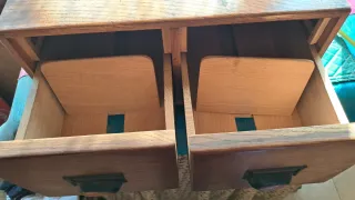 Cajonera archivadora vintage de madera