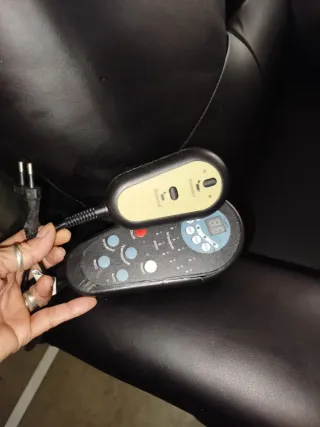 Sillón de masaje polipiel negro