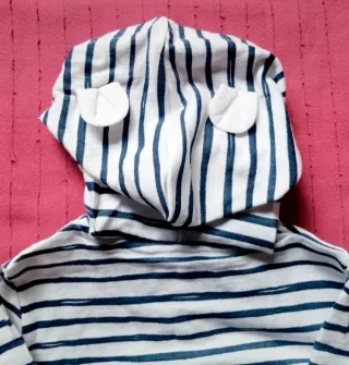 Felpa Benetton neonato cappuccio zip