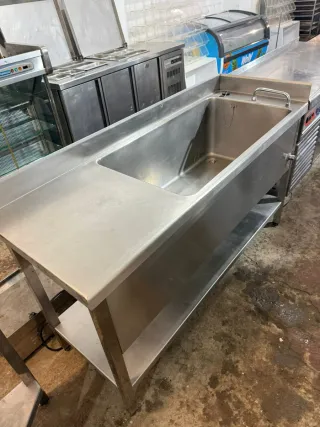 Fregadero industrial acero inoxidable