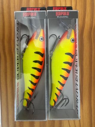 Lote 2 señuelos Rapala Super Shad Rap SSR14HT