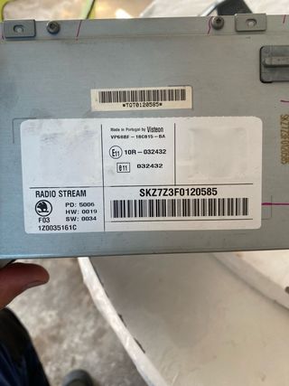 Radio Skoda Auto Stream MP3