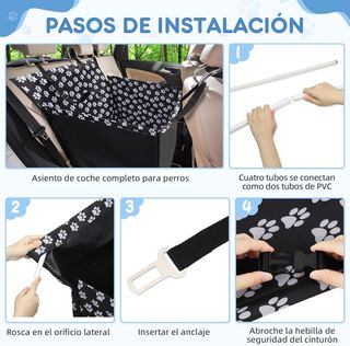 Refuerzo de Coche para Perros, Fundas de Asiento d