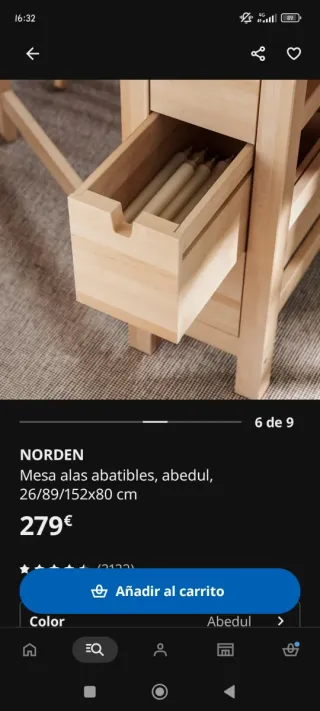 Mesa plegable madera Ikea