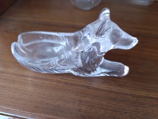 Cenicero cristal macizo figura oso