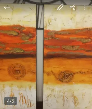 Conjunto 2 Cuadros Decoración Grandes