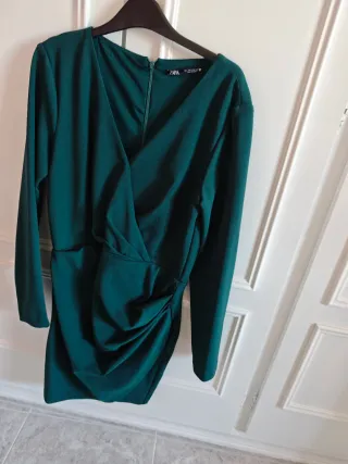 Vestido Zara verde talla l