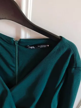 Vestido Zara verde talla l