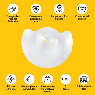 Medela Pezoneras para Lactancia Contact, Protector
